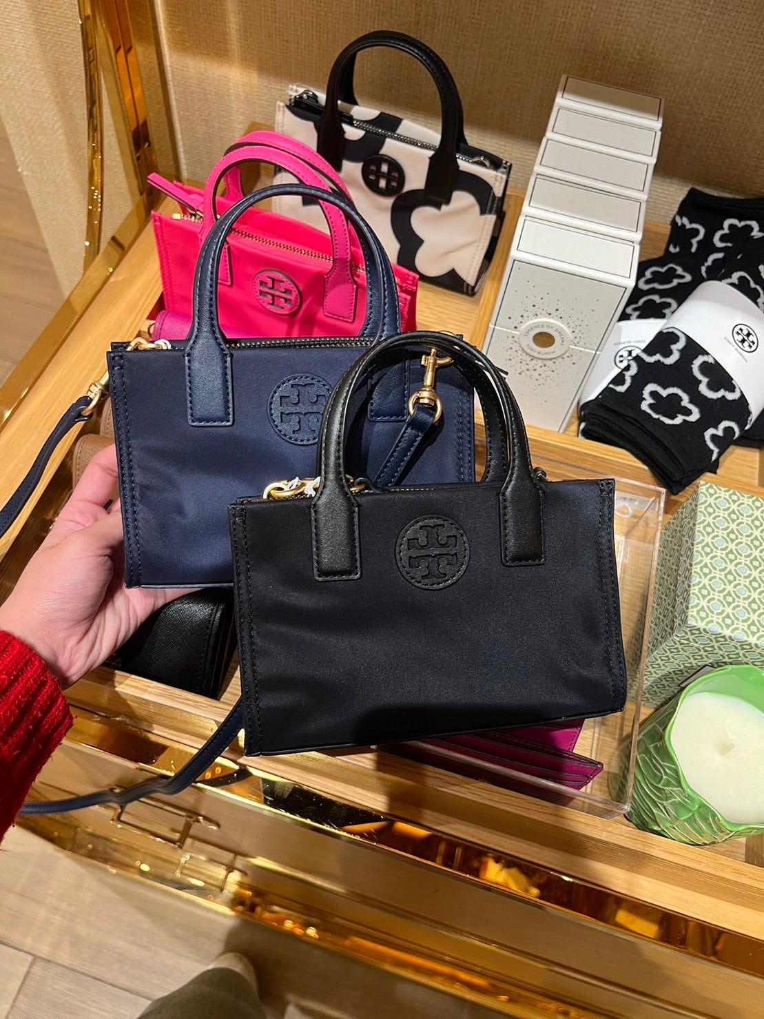 現貨深藍|Tory Burch TB 迷你尼龍小托特