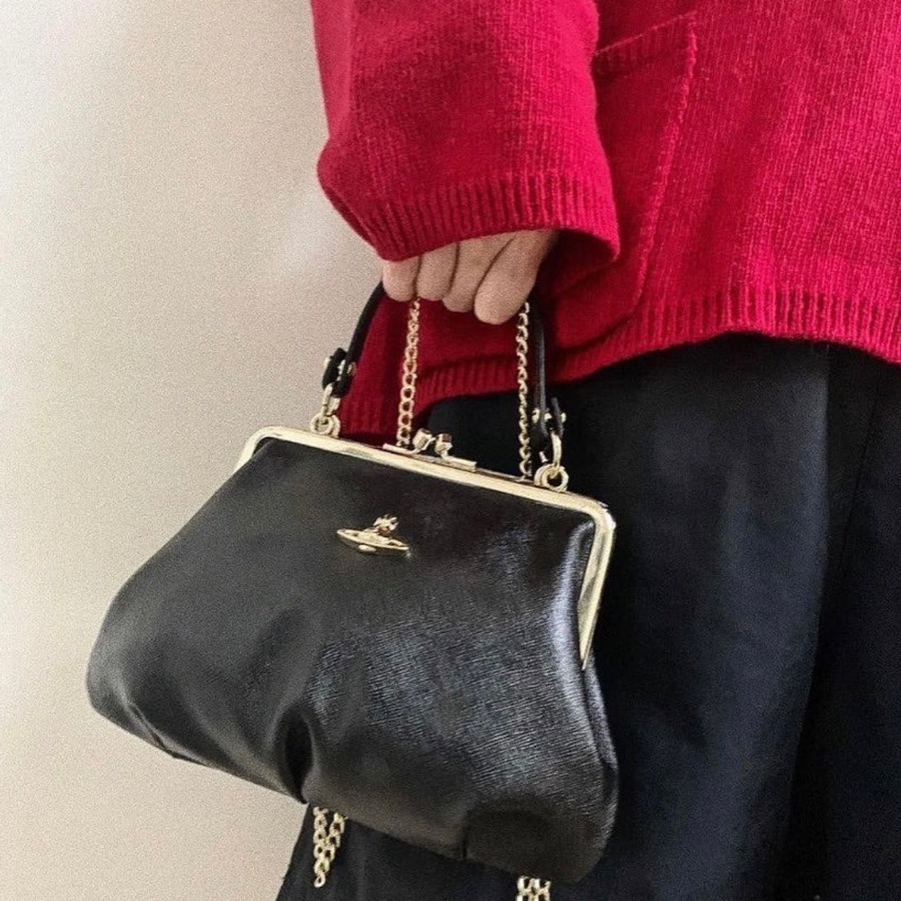 Vivienne Westwood 小牛皮口金包