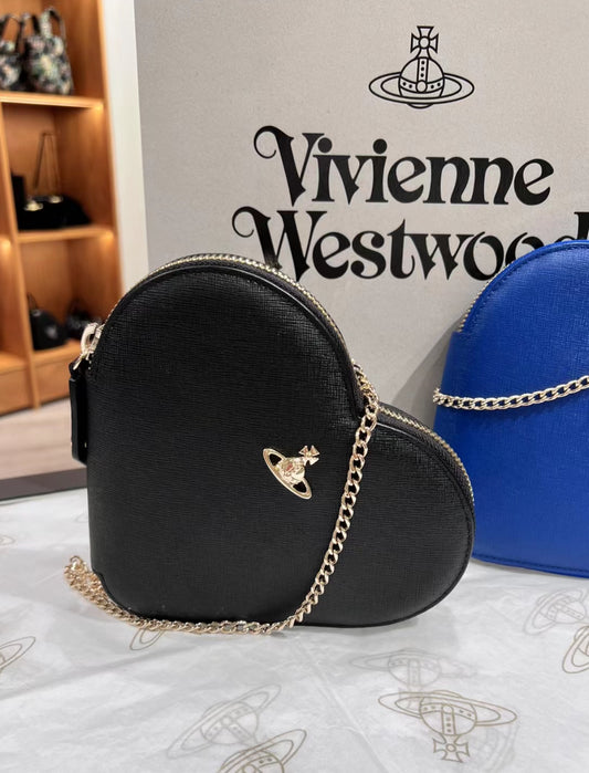 Vivienne Westwood cross leather love bag