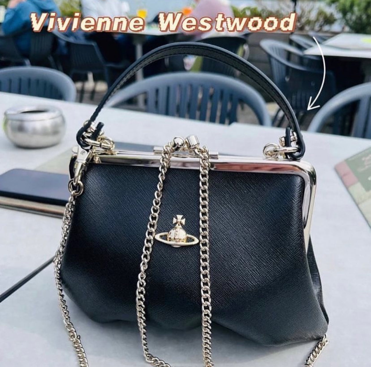 Vivienne Westwood 小牛皮口金包