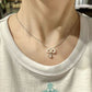 Vivienne Westwood Viviana Pendant Silver Necklace 蝴蝶結珍珠項鍊