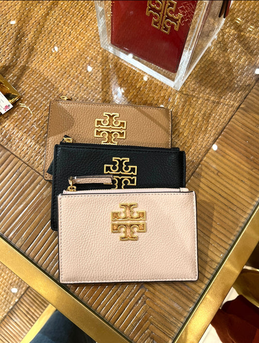 TORY BURCH TB gold LOGO card holder