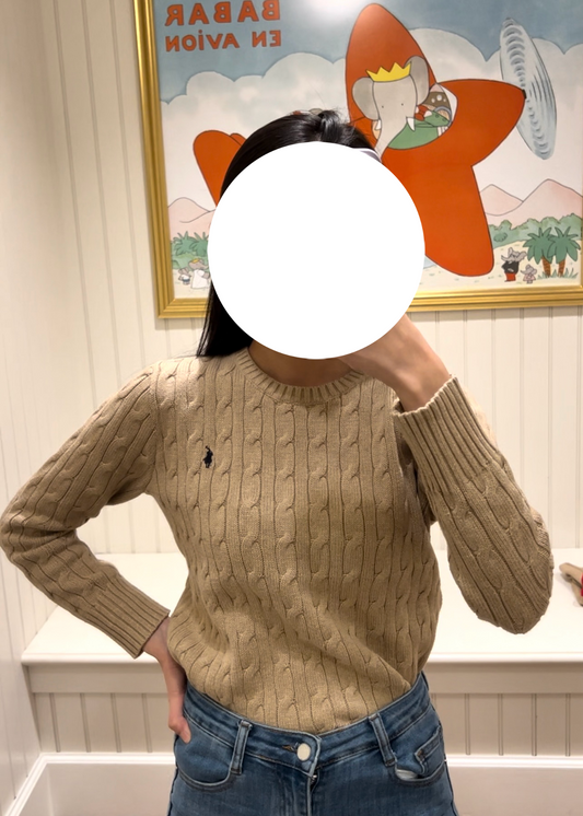 Polo Ralph Lauren Khaki Knit Top