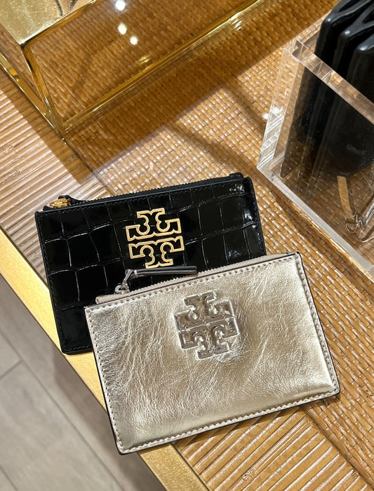 TORY BURCH crocodile embossed card holder