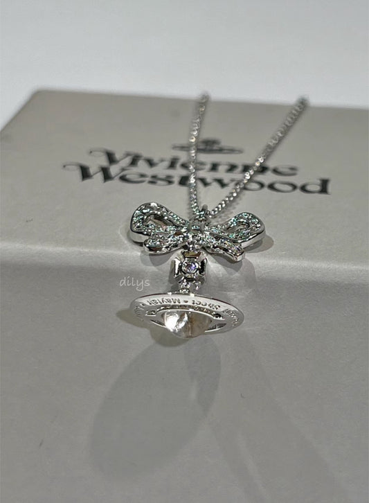 Vivienne Westwood bow ORB necklace