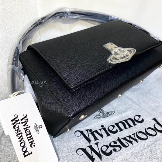 Vivienne Westwood Hazel 十字防刮紋腋下包#完美中號