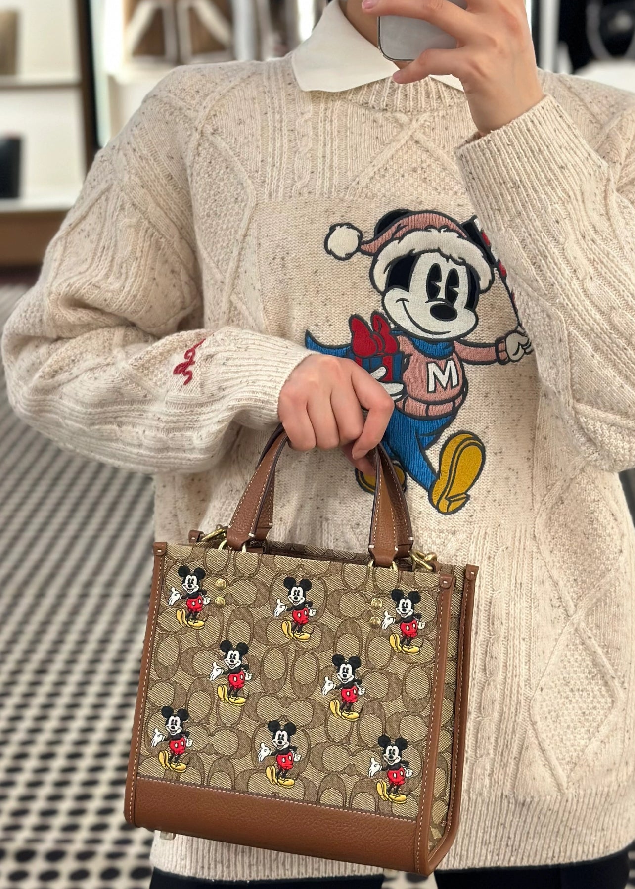 Disney X Coach Dempsey Tote 米奇老花托特