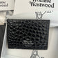 Vivienne Westwood cowhide crocodile embossed card holder