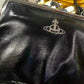 現貨｜Vivienne Westwood 牛皮黑色口金包